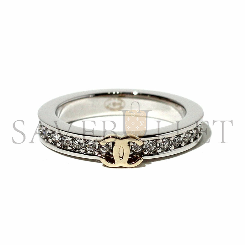Ch**el three-in-one ring, gold and silver abh091